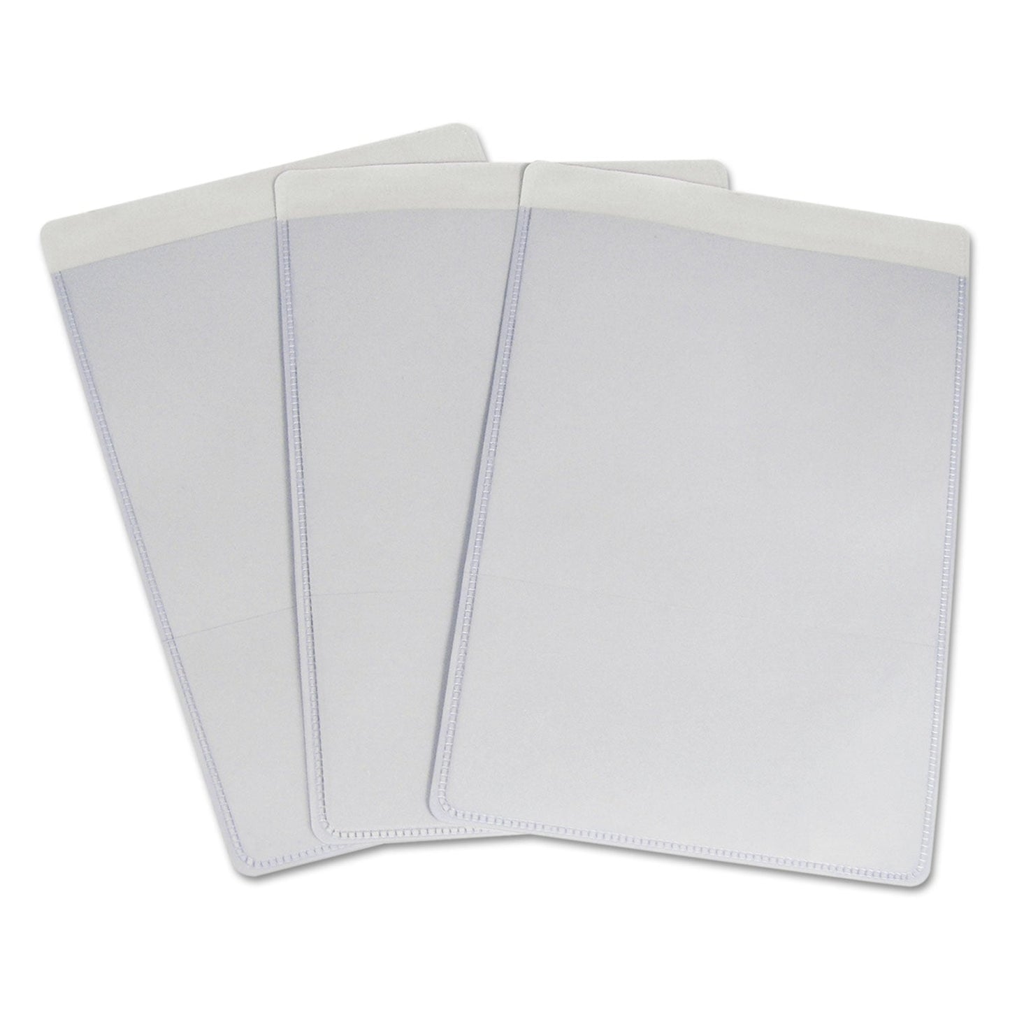 C-Line Self-Adhesive Shop Ticket Holders, Super Heavy, 25 Sheets, 5 x 8, 50/Box