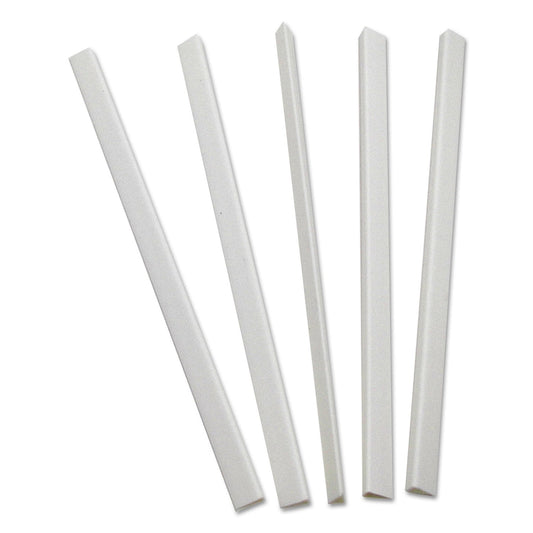 C-Line Slide 'N Grip Binding Bars, 40-Sheet Capacity, 11 x 0.25, White, 100/Box