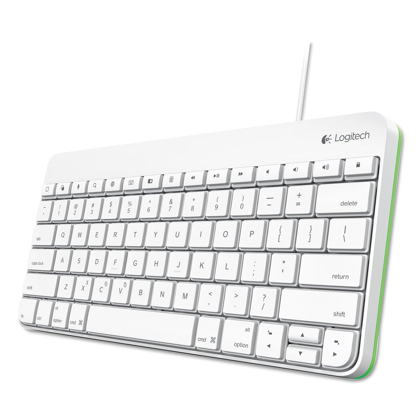Logitech Wired Keyboard for iPad, Apple Lightning, White