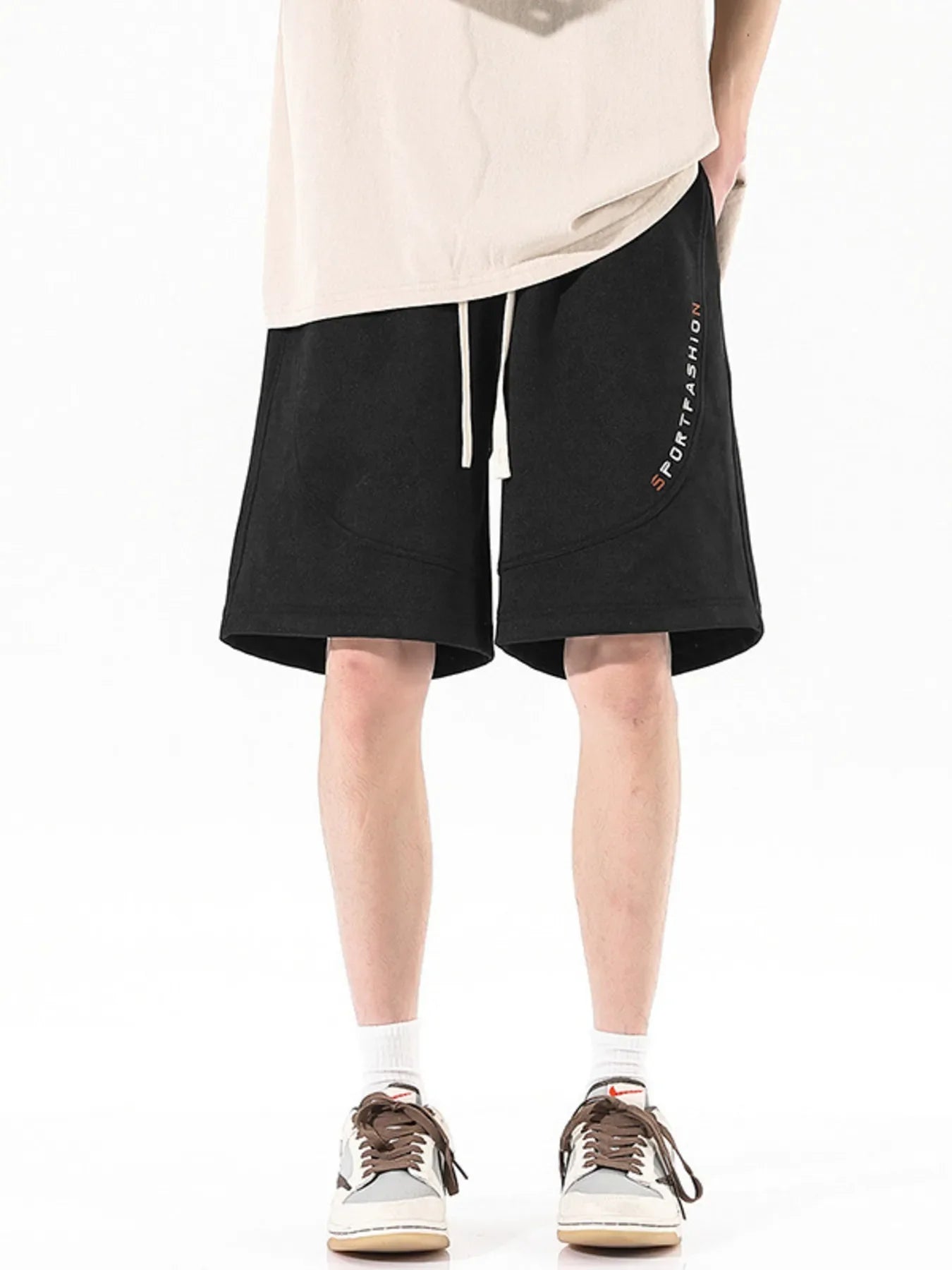Men's Plus Size Drawstring Loose Fit Shorts