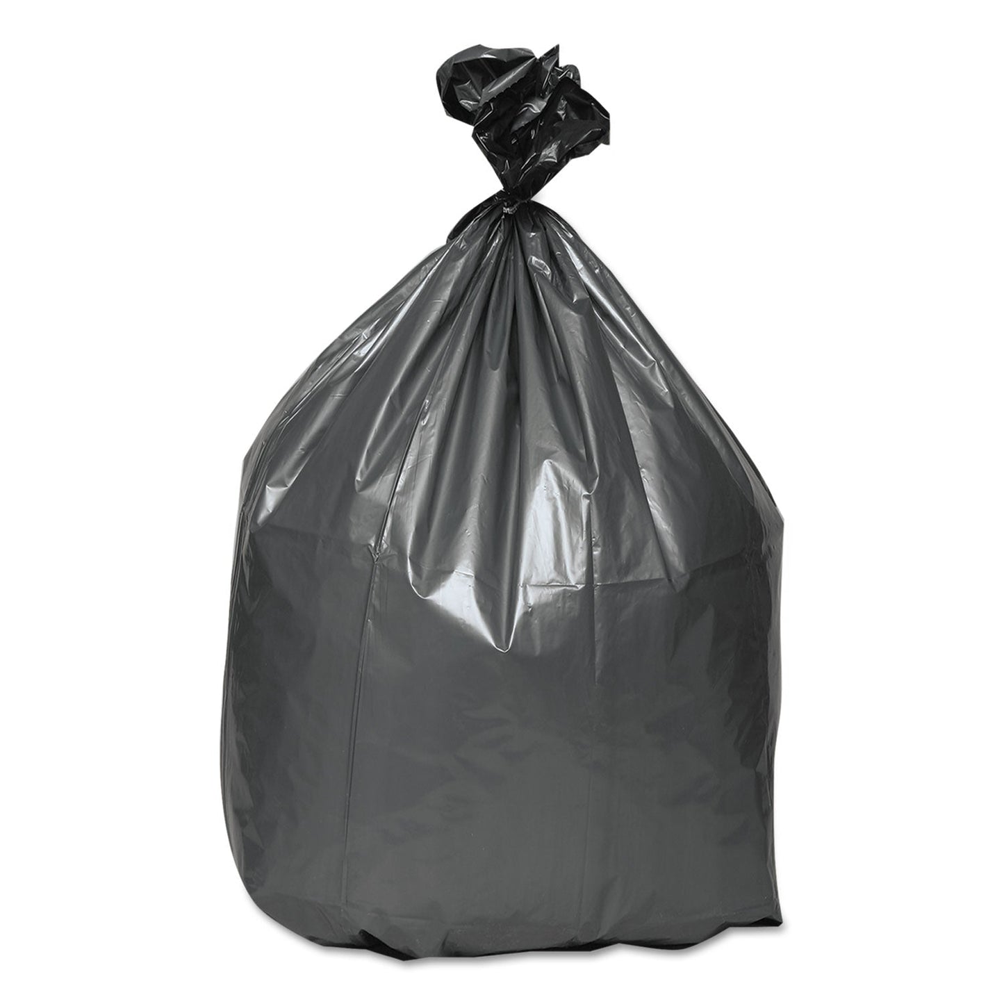 Platinum Plus Can Liners, 60 gal, 1.55 mil, 39" x 56", Gray, 50/Carton