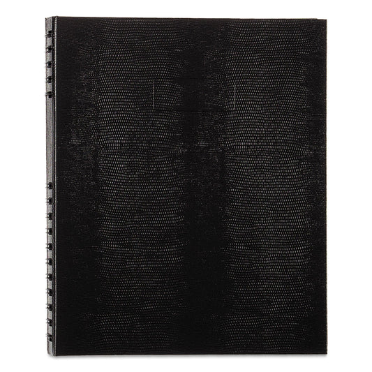 Blueline NotePro Notebook, 1 Subject, Medium/College Rule, Black Cover, 11 x 8.5, 100 Sheets