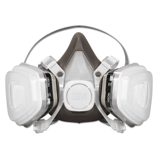 3M Half Facepiece Disposable Respirator Assembly, Large