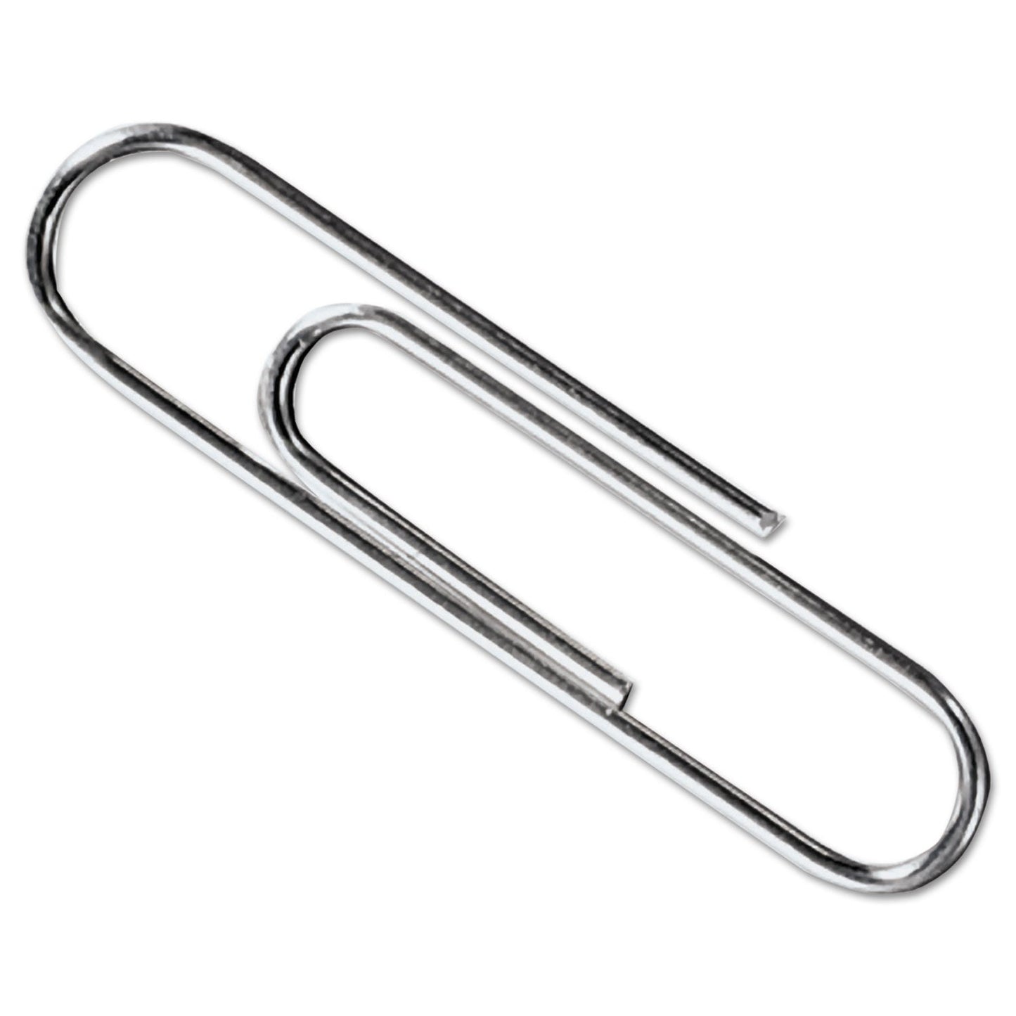ACCO Paper Clips, #3, Smooth, Silver, 100 Clips/Box, 10 Boxes/Pack