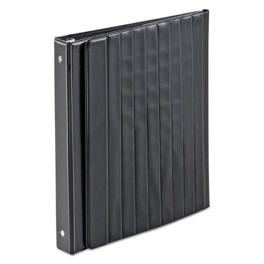 Cardinal Easel Round Ring Binder, 3 Rings, 1" Capacity, 11 x 8.5, Black