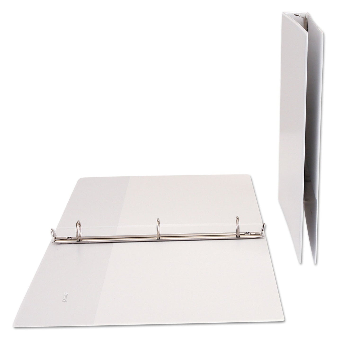 Universal Economy Round Ring View Binder, 3 Rings, 1" Capacity, 11 x 8.5, White