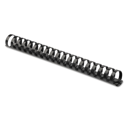 Fellowes Plastic Comb Bindings, 1" Diameter, 200 Sheet Capacity, Black, 10/Pack