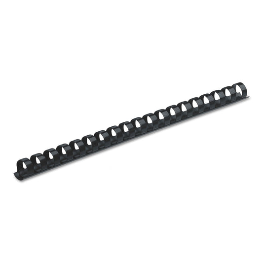 Fellowes Plastic Comb Bindings, 3/8" Diameter, 55 Sheet Capacity, Navy Blue, 100/Pack