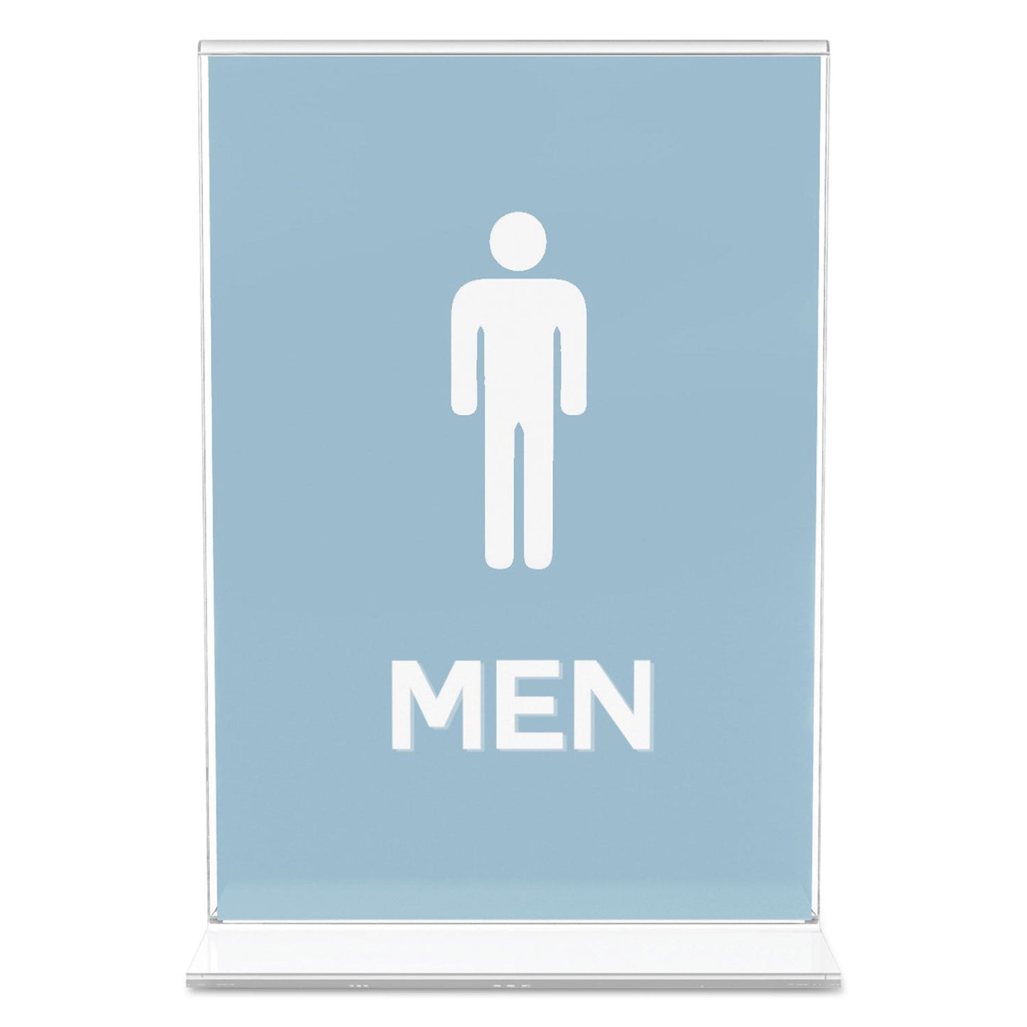 deflecto Classic Image Double-Sided Sign Holder, 5 x 7 Insert, Clear