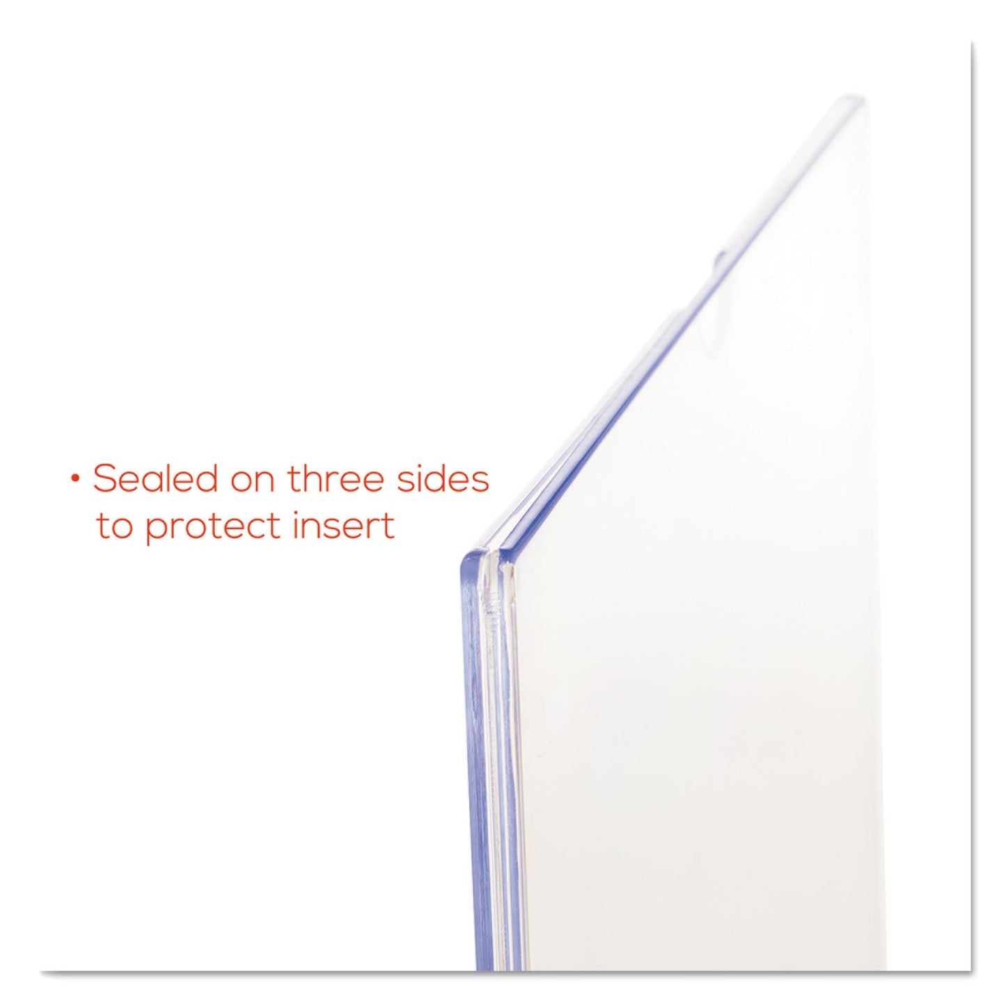 deflecto Superior Image Cubicle Sign Holder, 8.5 x 11 Insert, Clear