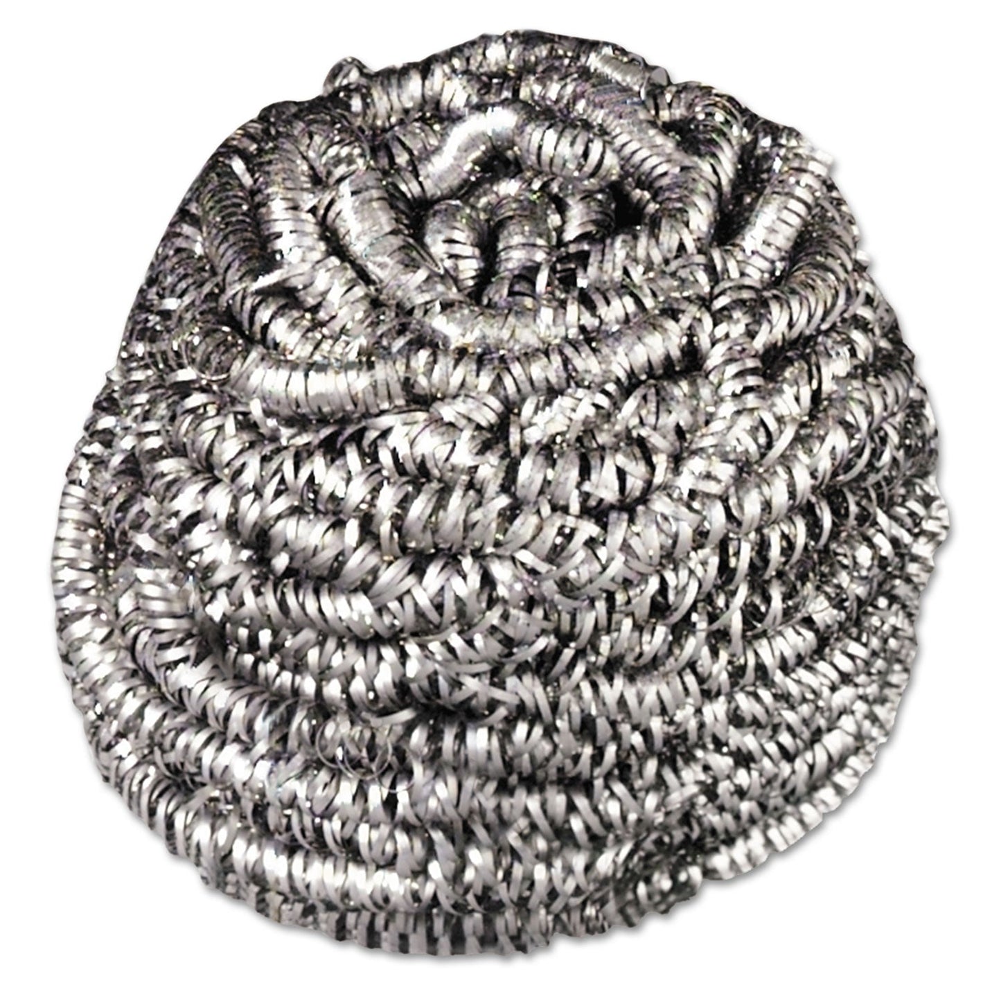 Scotch-Brite Stainless Steel Scrubber, Silver, 12/Carton