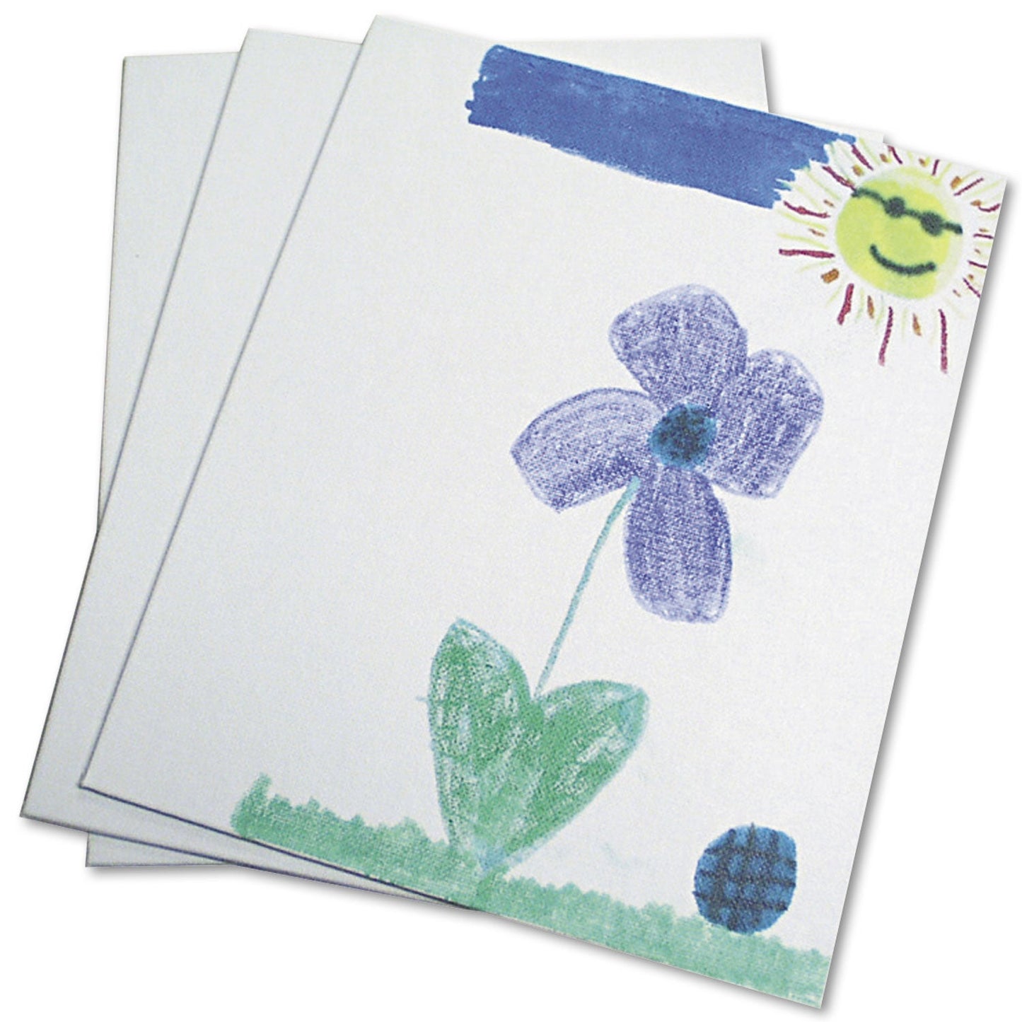 Art Street Canvas Panel, 12 x 9,  0.13 Thick, White, 3/Pack