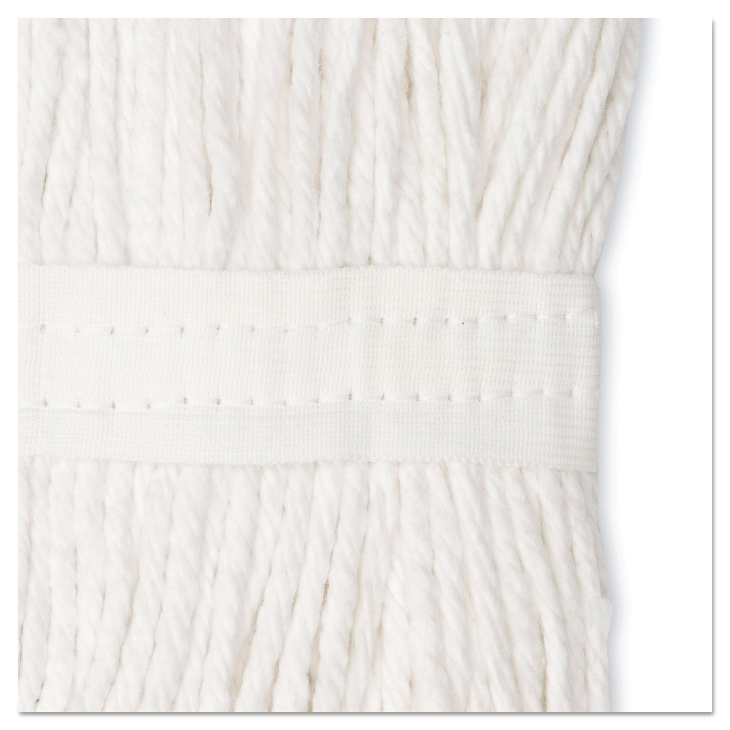 Boardwalk Premium Cut-End Wet Mop Heads, Cotton, 24oz, White, 12/Carton