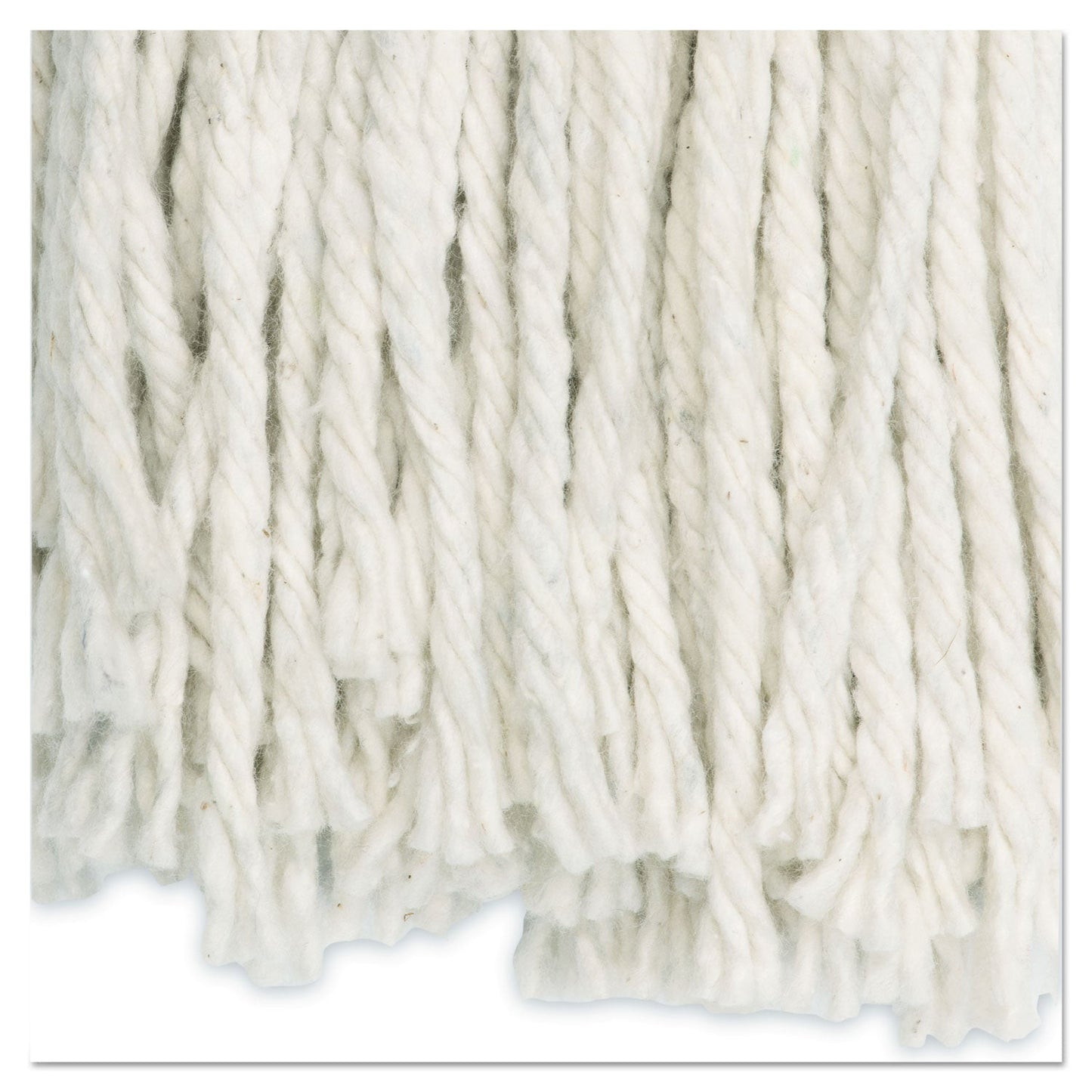 Boardwalk Cut-End Wet Mop Head, Cotton, White, #20, 12/Carton