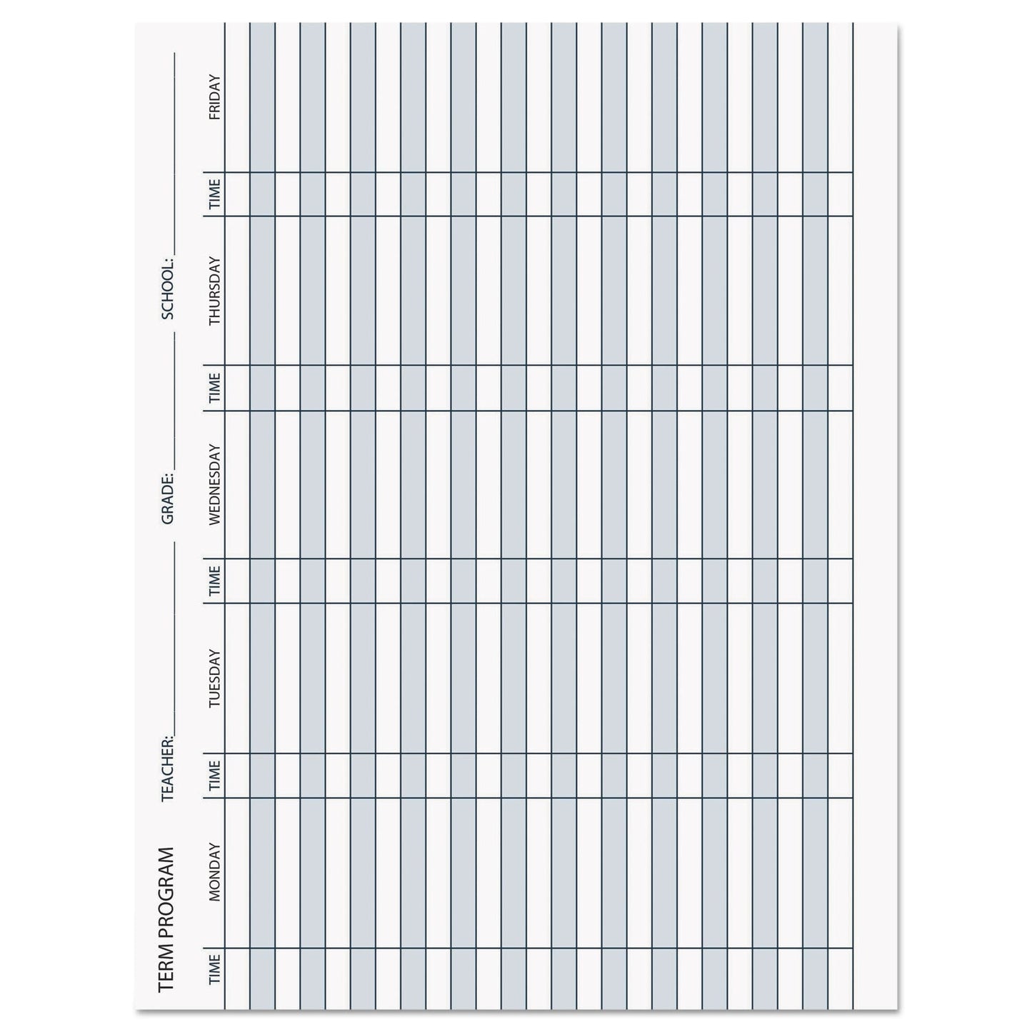 House of Doolittle Recycled Teacher's Planner, Weekly, Two-Page Spread (Seven Classes), 11 x 8.5, Blue Cover