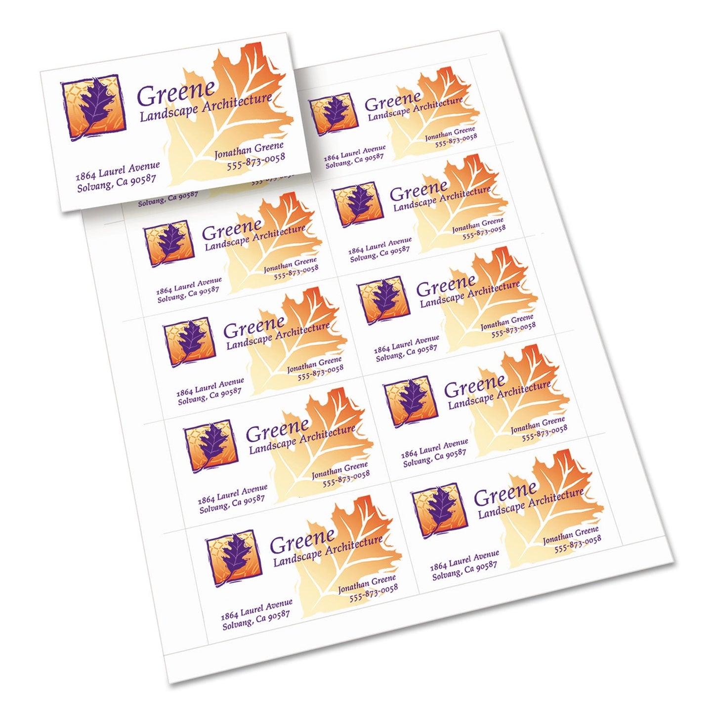 Avery True Print Clean Edge Business Cards, Inkjet, 2 x 3.5, White, 1,000 Cards, 10 Cards/Sheet, 100 Sheets/Box