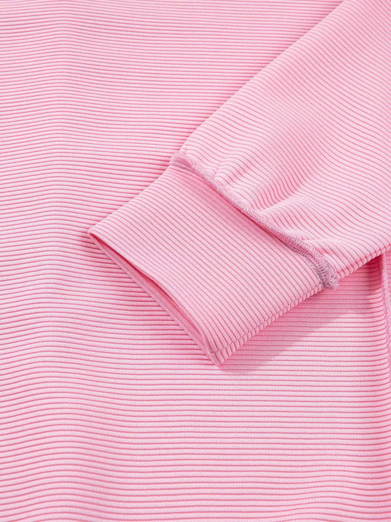 Horizontal Ribbed Exposed Seam Detail Drop Shoulder Baggy Pullover