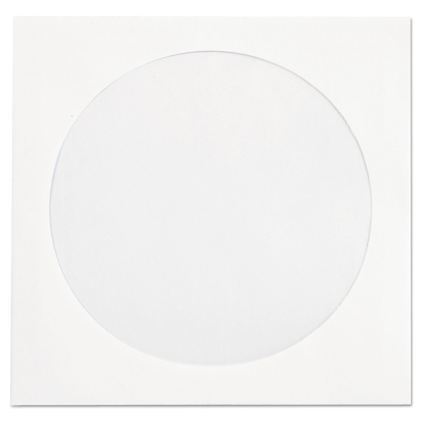 Quality Park CD/DVD Sleeves, 1 Disc Capacity, White, 250/Box