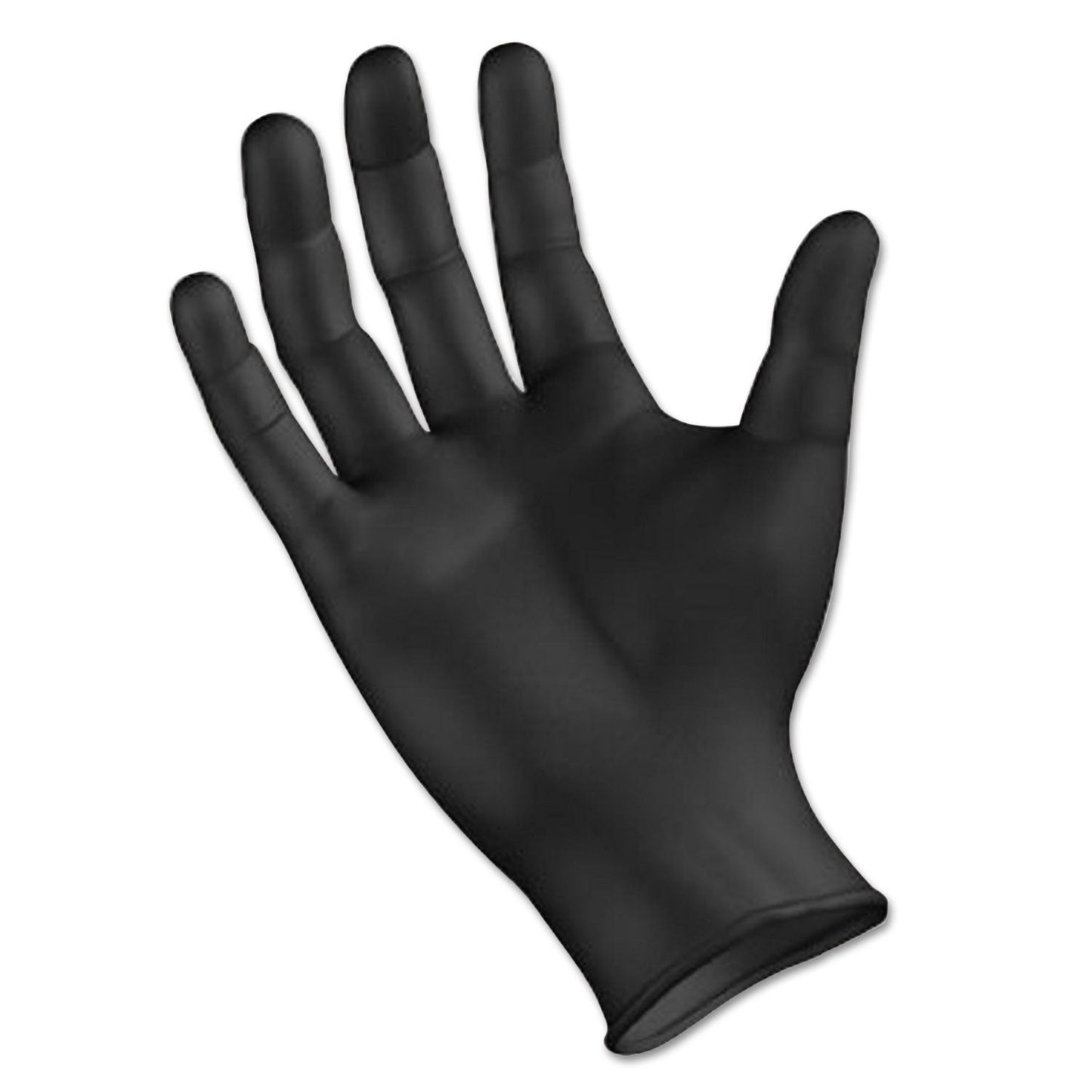 Boardwalk Disposable General-Purpose Powder-Free Nitrile Gloves, X-Large, Black, 4.4 mil, 100/Box