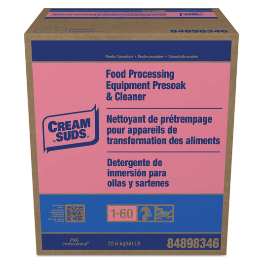 Cream Suds Manual Pot and Pan Presoak and Detergent with Phosphate, Baby Powder Scent, Powder, 50 lb Box