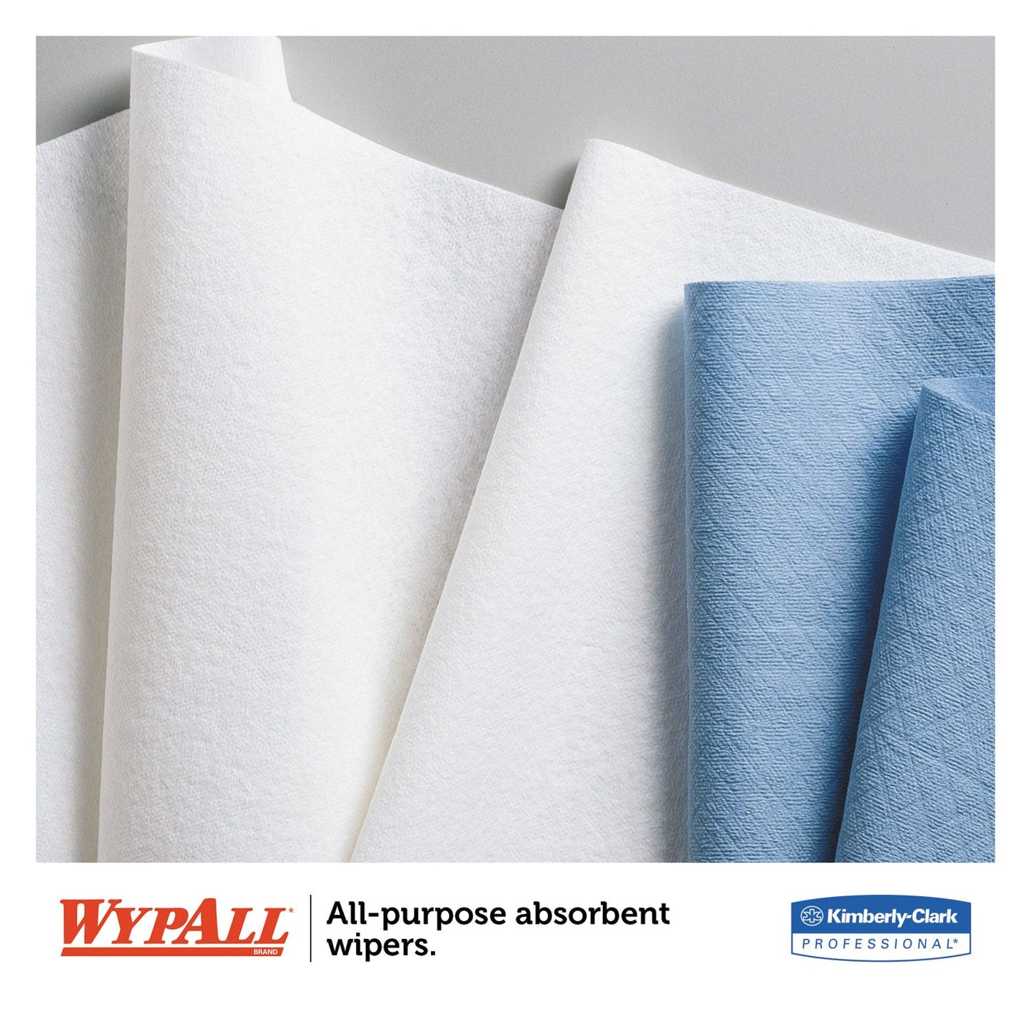 WypAll L40 Towels, POP-UP Box, 10.8 x 10, White, 90/Box, 9 Boxes/Carton
