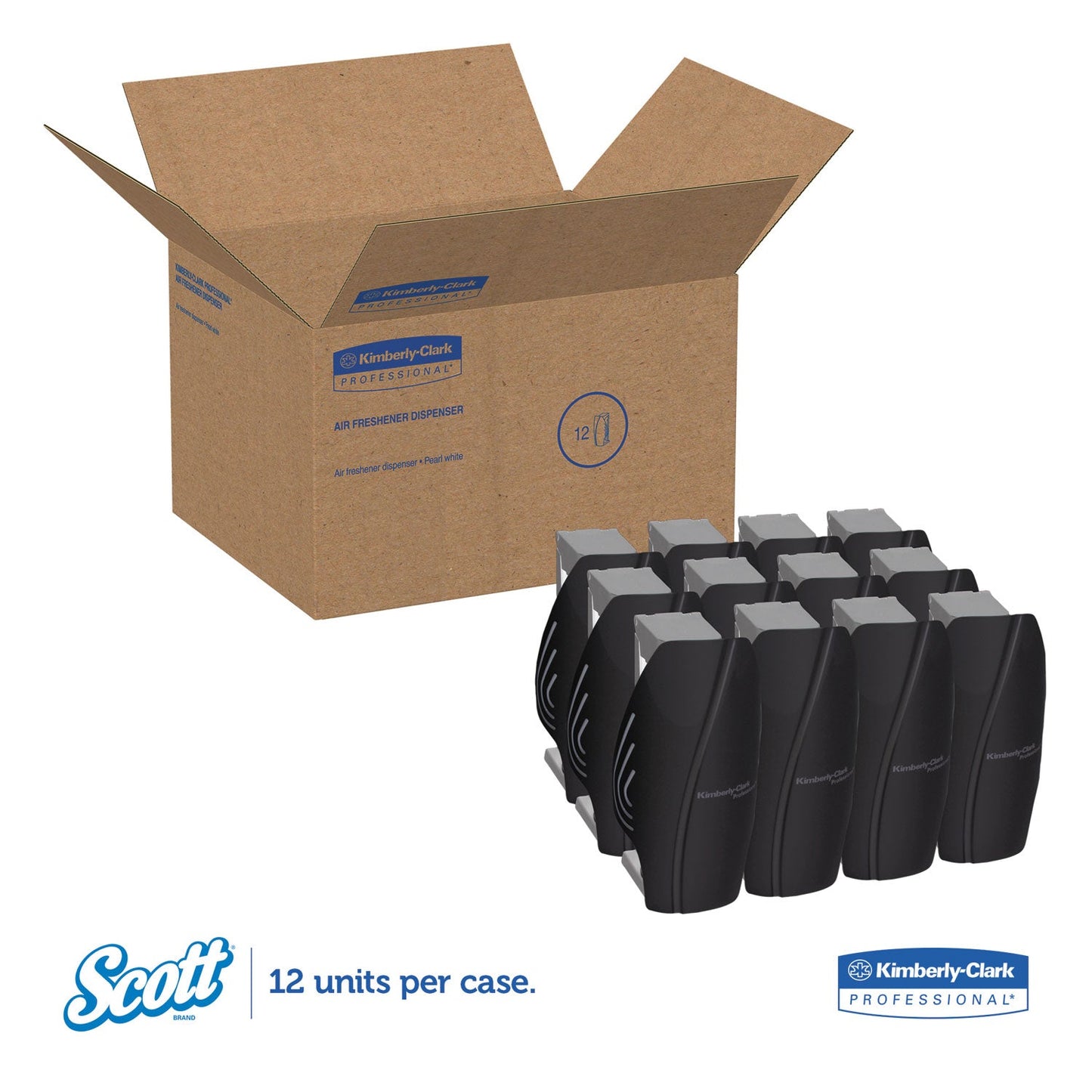 Scott Continuous Air Freshener Dispenser, 2.8" x 2.4" x 5", Smoke