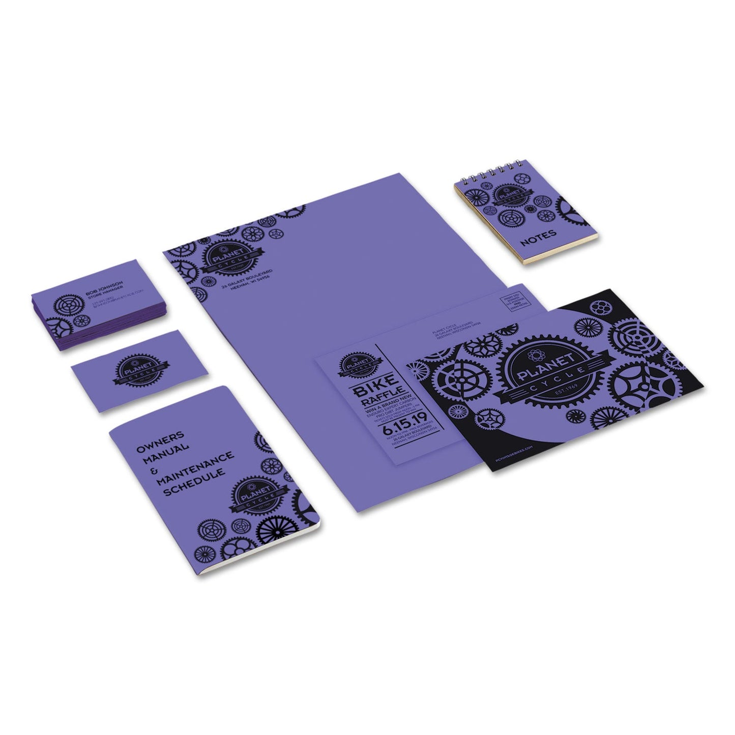 Astrobrights Color Cardstock, 65 lb Cover Weight, 8.5 x 11, Venus Violet, 250/Pack