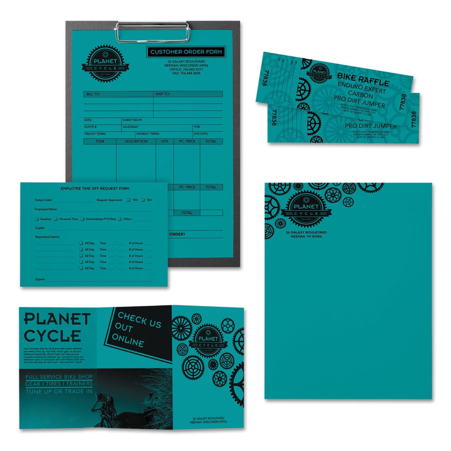 Astrobrights Color Paper, 24 lb Bond Weight, 8.5 x 11, Terrestrial Teal, 500 Sheets/Ream