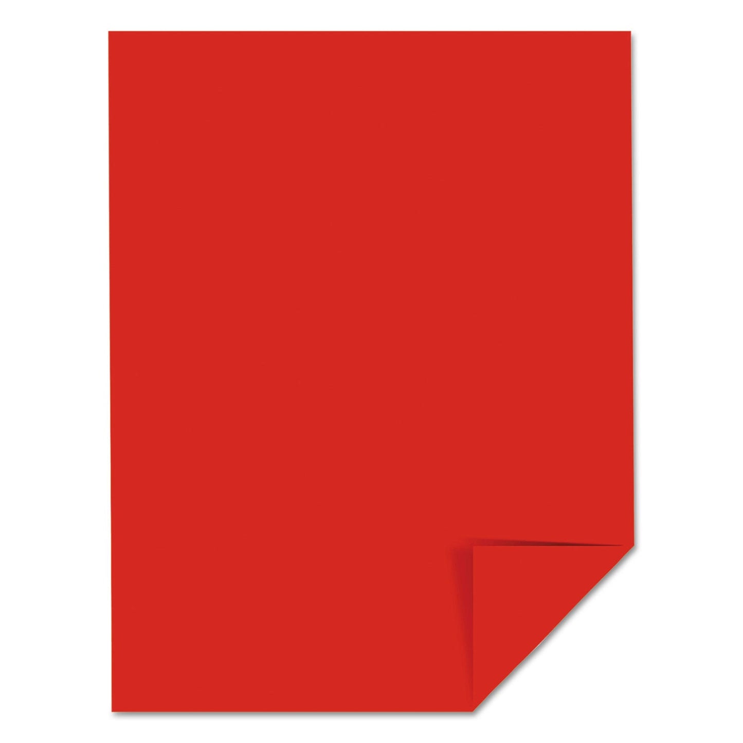 Astrobrights Color Cardstock, 65 lb Cover Weight, 8.5 x 11, Re-Entry Red, 250/Pack