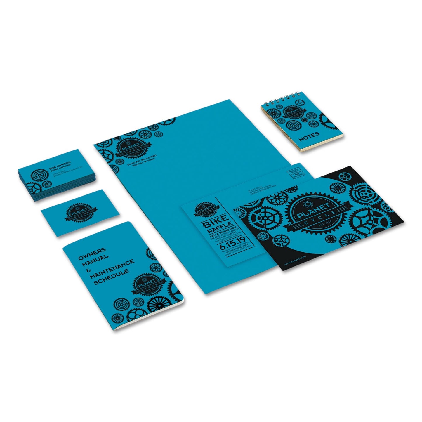 Astrobrights Color Cardstock, 65 lb Cover Weight, 8.5 x 11, Celestial Blue, 250/Pack