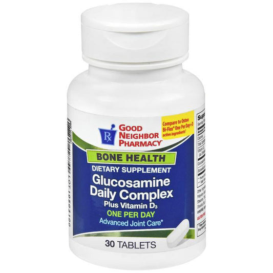 Silver Rod Pharmacy GNP Glucosamine Daily Complex Plus Vitamin D 1000mg 30 Tablets