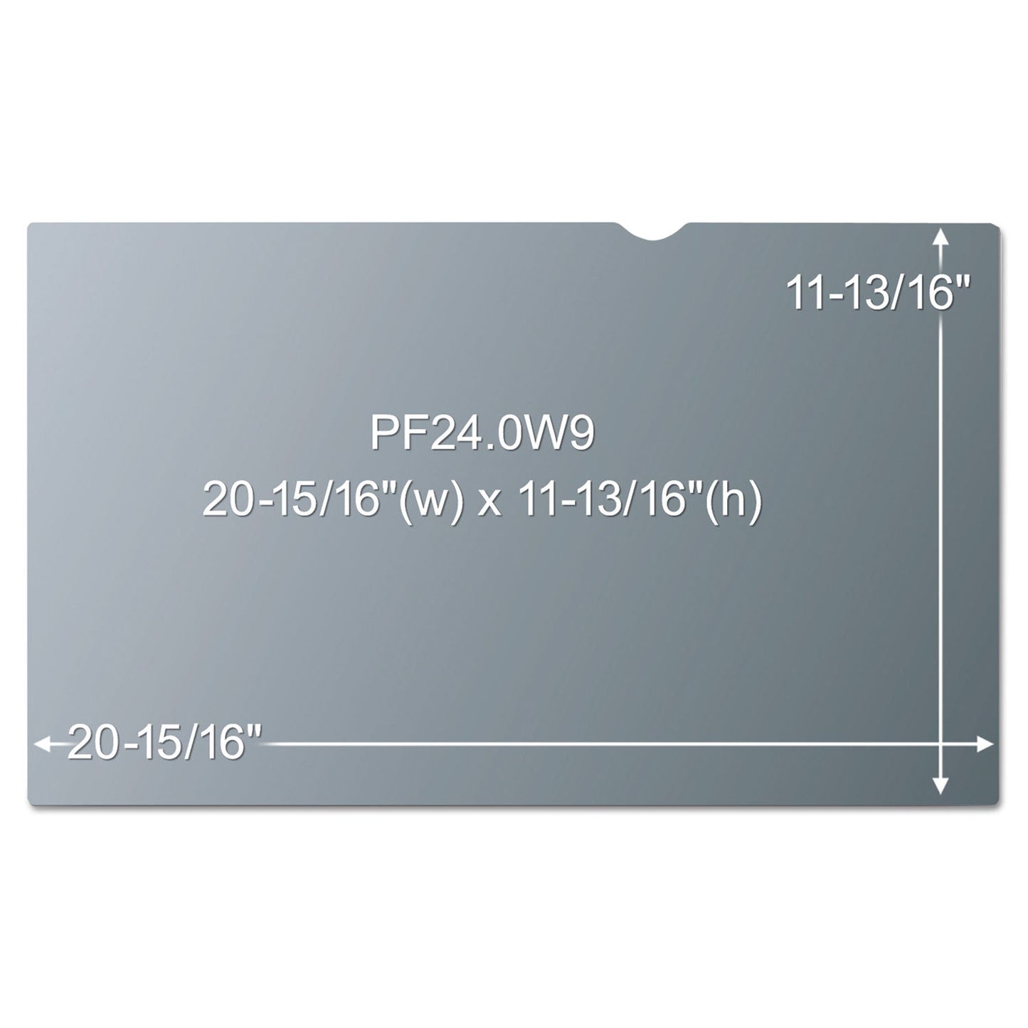 3M Frameless Blackout Privacy Filter for 24" Widescreen Monitor, 16:9 Aspect Ratio