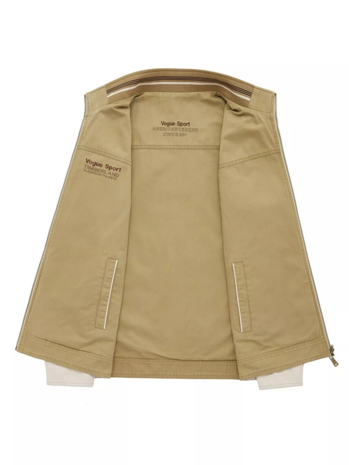 Men's Plus Size Casual Stand Collar Lightweight Jacket
