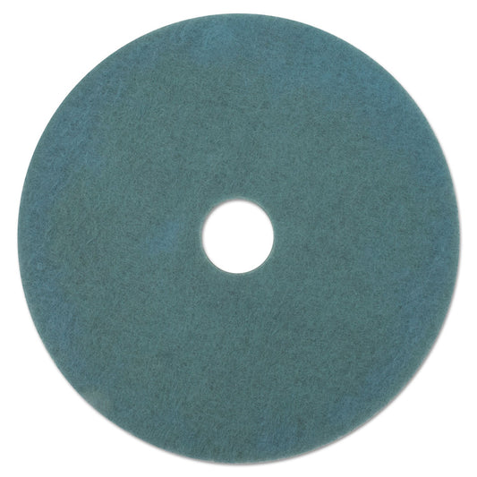 3M Ultra High-Speed Floor Burnishing Pads 3100, 27" Diameter, Aqua, 5/Carton