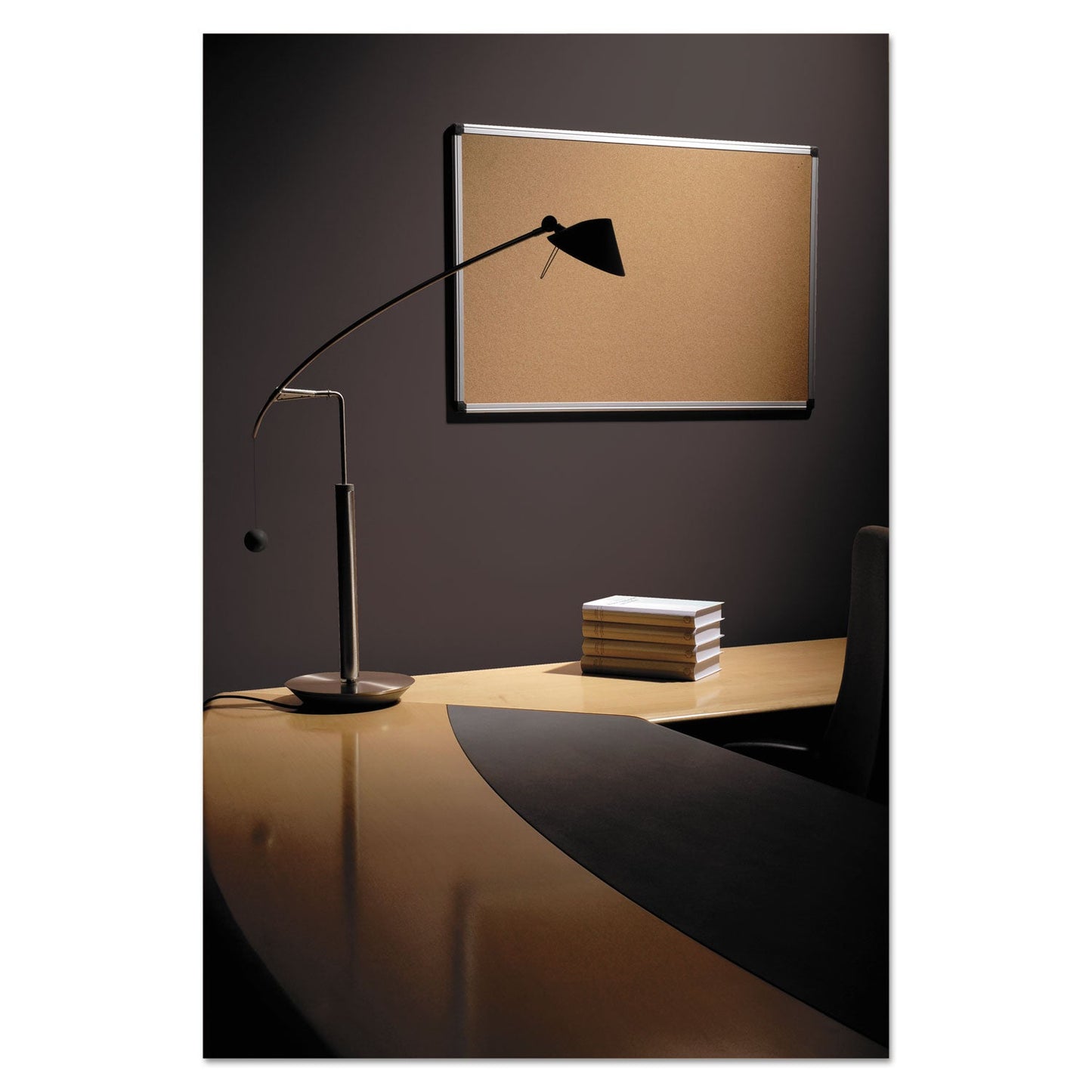 MasterVision Value Cork Bulletin Board with Aluminum Frame, 24 x 36, Natural