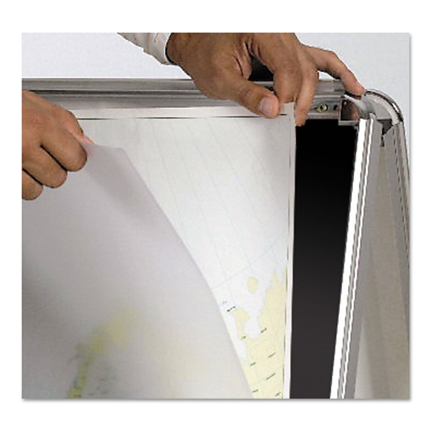 MasterVision Wet Erase Board, 27x34, Black, Aluminum Frame