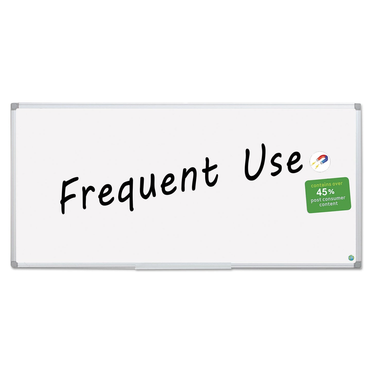 MasterVision Earth Gold Ultra Magnetic Dry Erase Boards, 48 x 96, White, Aluminum Frame