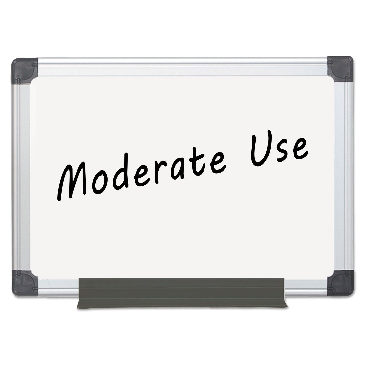 MasterVision Value Melamine Dry Erase Board, 24 x 36, White, Aluminum Frame