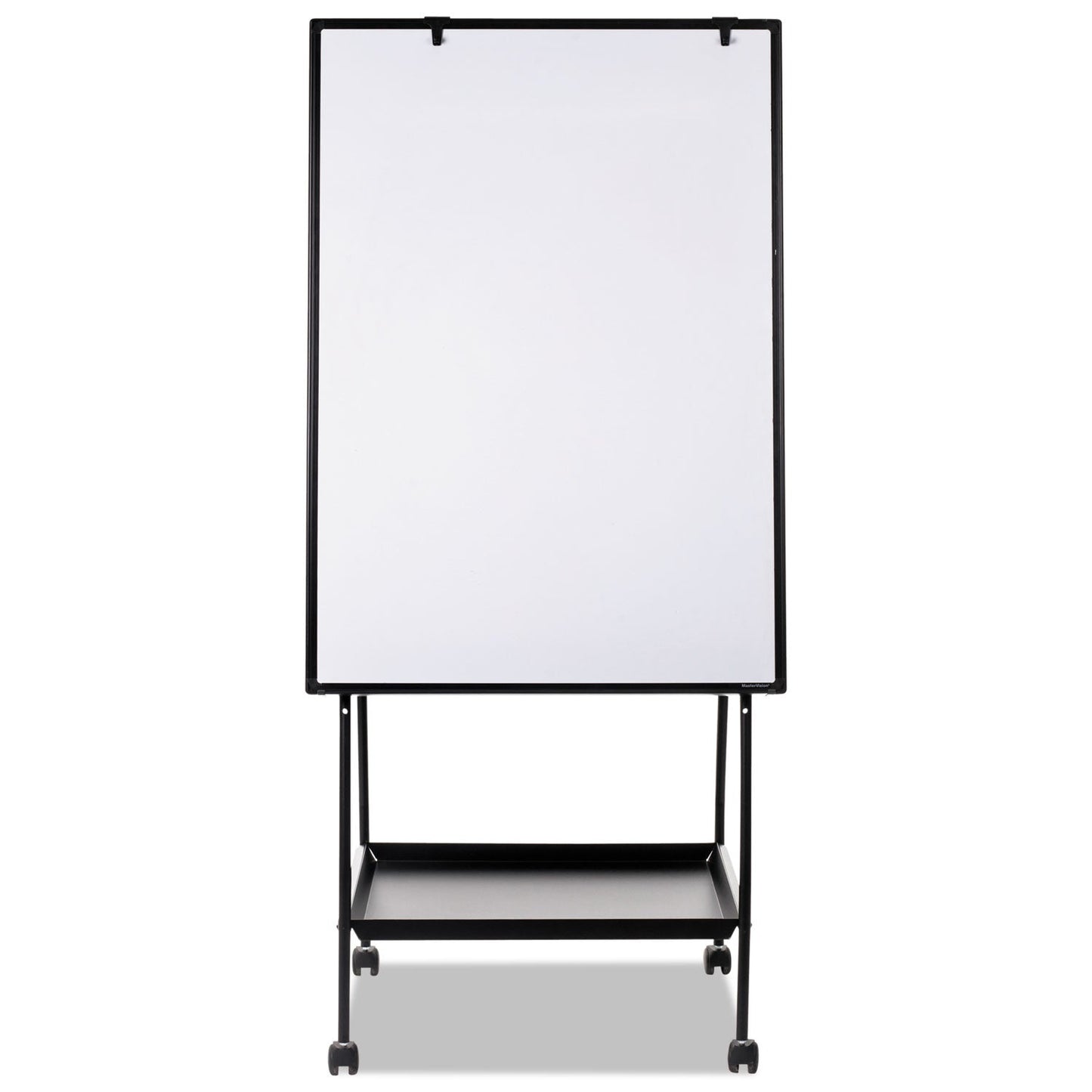 MasterVision Creation Station Magnetic Dry Erase Board, 29 1/2 x 74 7/8, Black Frame