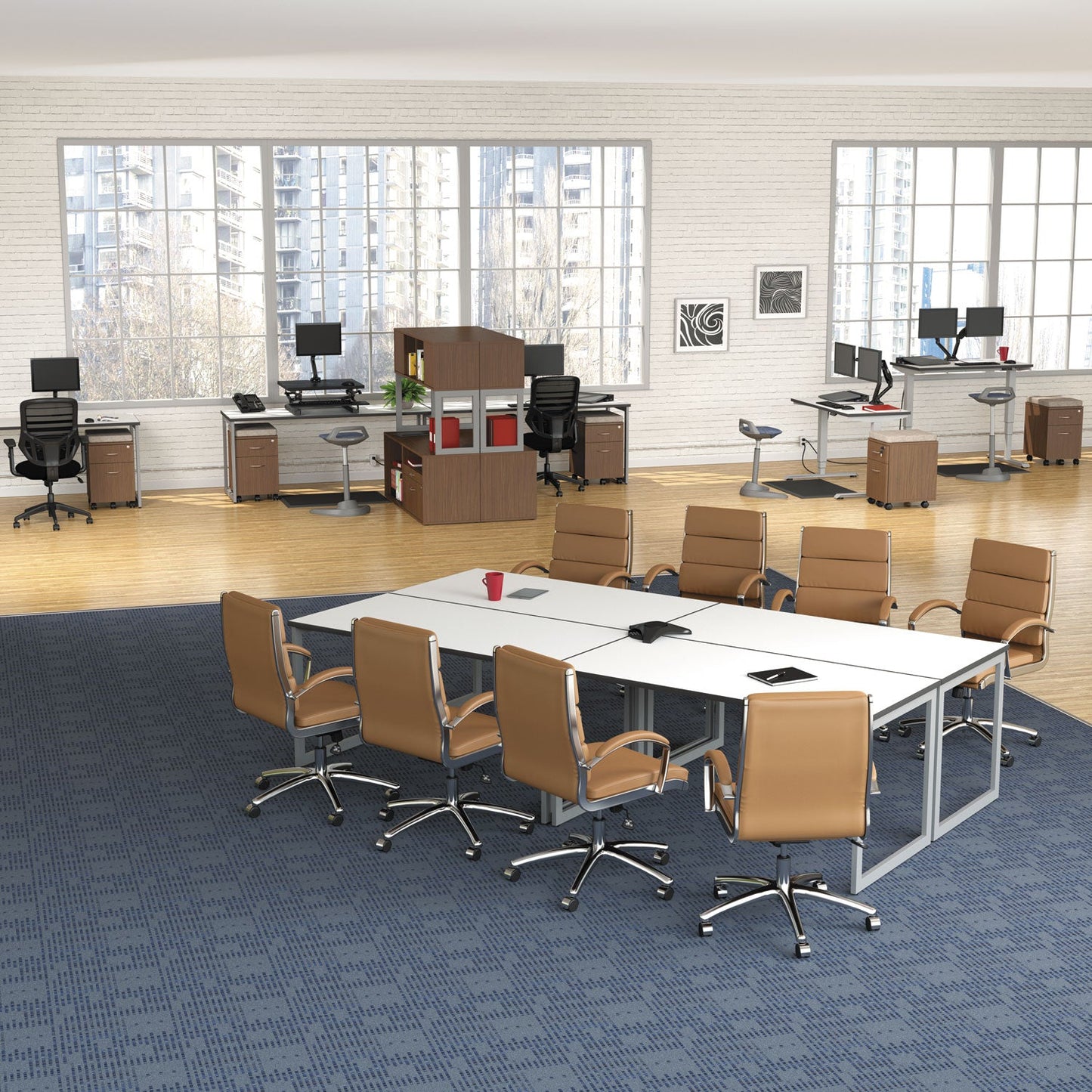 Alera Reversible Laminate Table Top, Rectangular, 71.5w x 23.63d, White/Gray