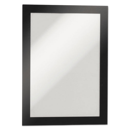 Durable DURAFRAME Sign Holder, 5.5 x 8.5, Black Frame, 2/Pack