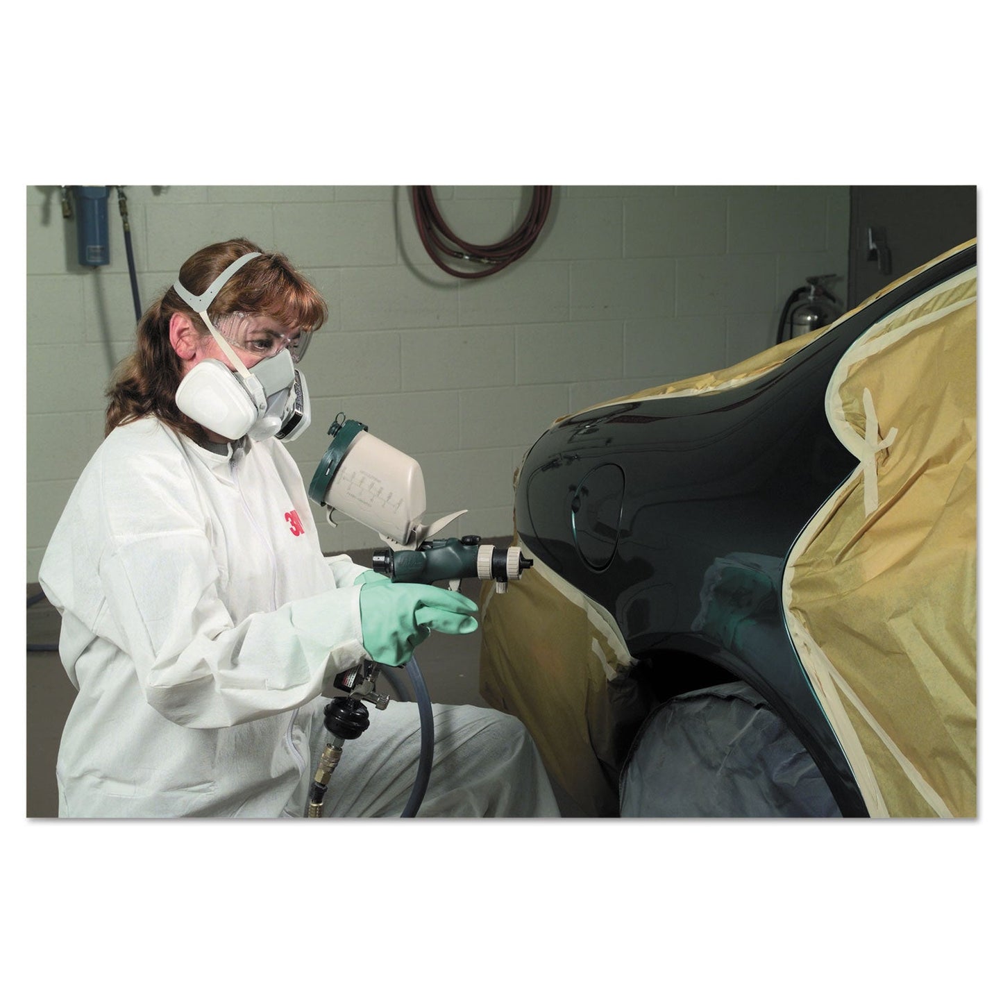 3M Half Facepiece Disposable Respirator Assembly, Large