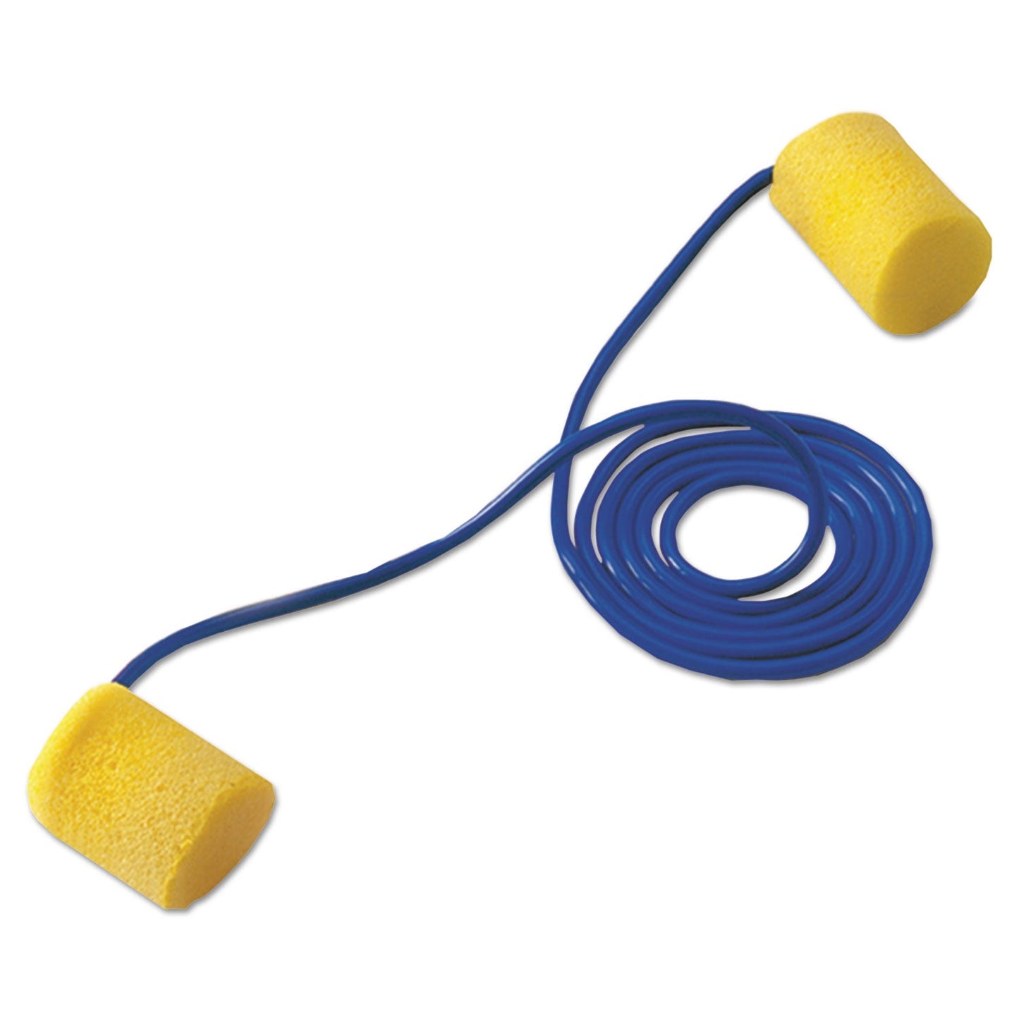 3M E-A-R Classic Earplugs, Corded, PVC Foam, Yellow, 200 Pairs/Box