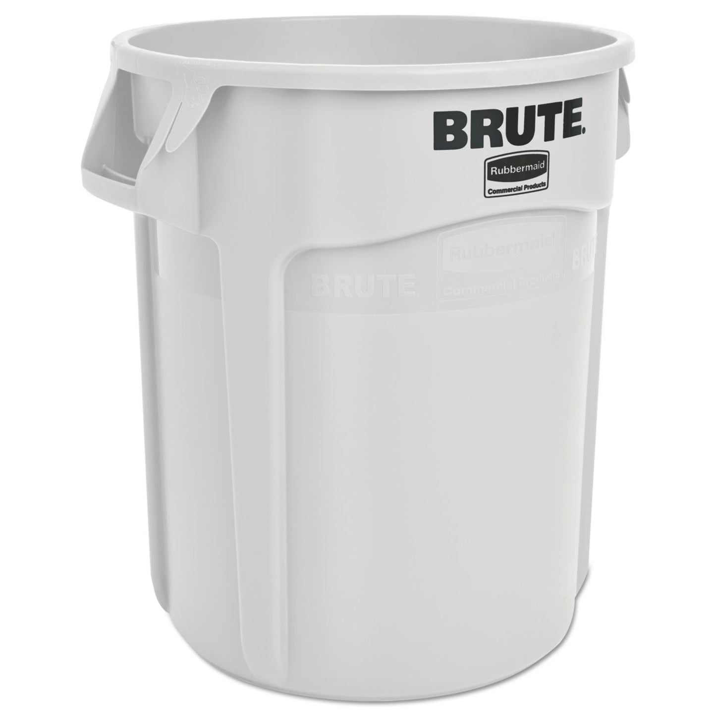 Rubbermaid Round Brute Container, Plastic, 20 gal, White