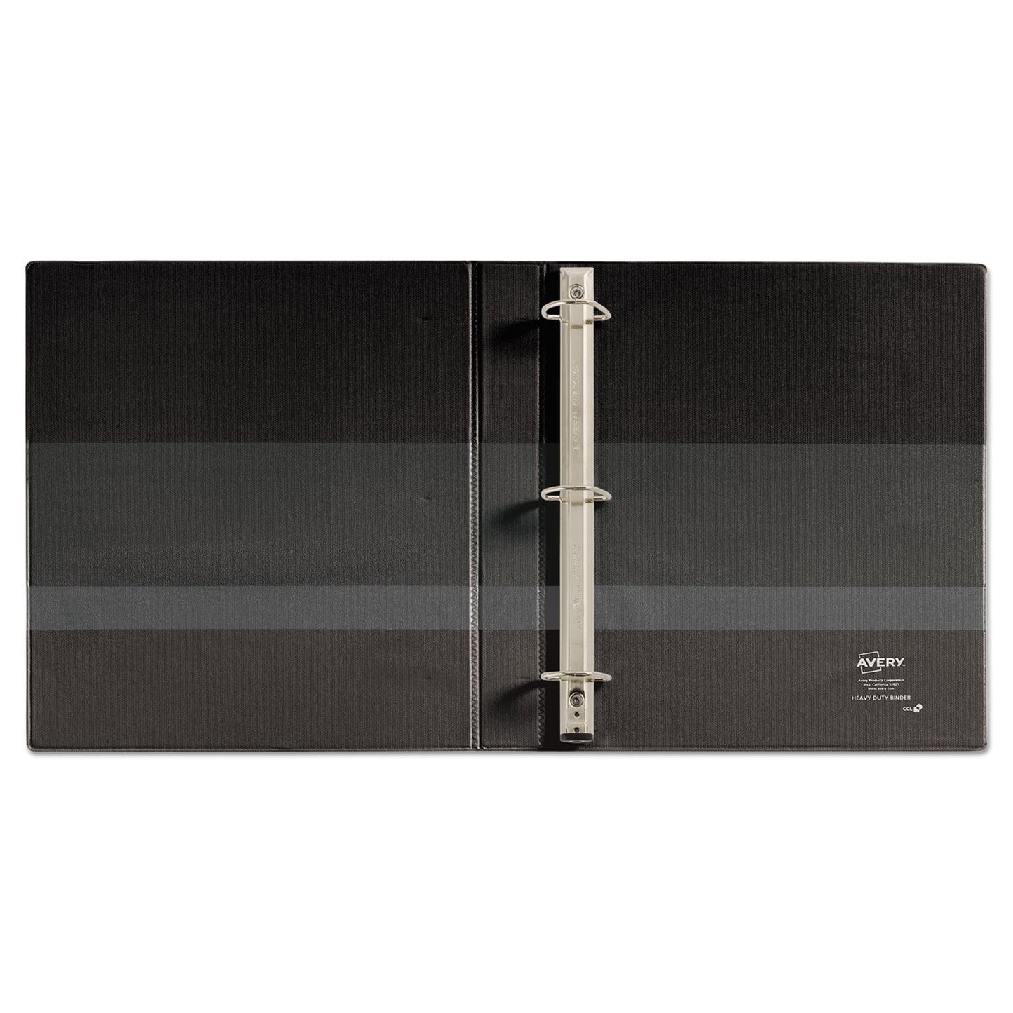 Avery Heavy-Duty Non-View Binder with DuraHinge and One Touch EZD Rings, 3 Rings, 1" Capacity, 11 x 8.5, Black