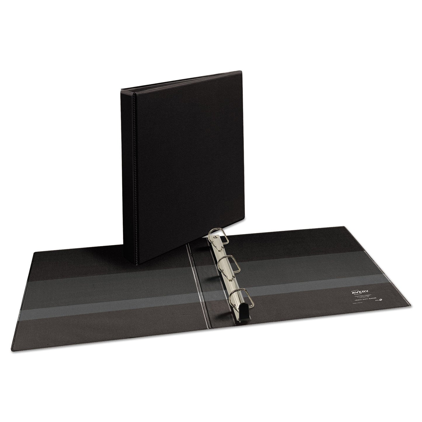 Avery Heavy-Duty Non Stick View Binder with DuraHinge and Slant Rings, 3 Rings, 1" Capacity, 11 x 8.5, Black, (5300)