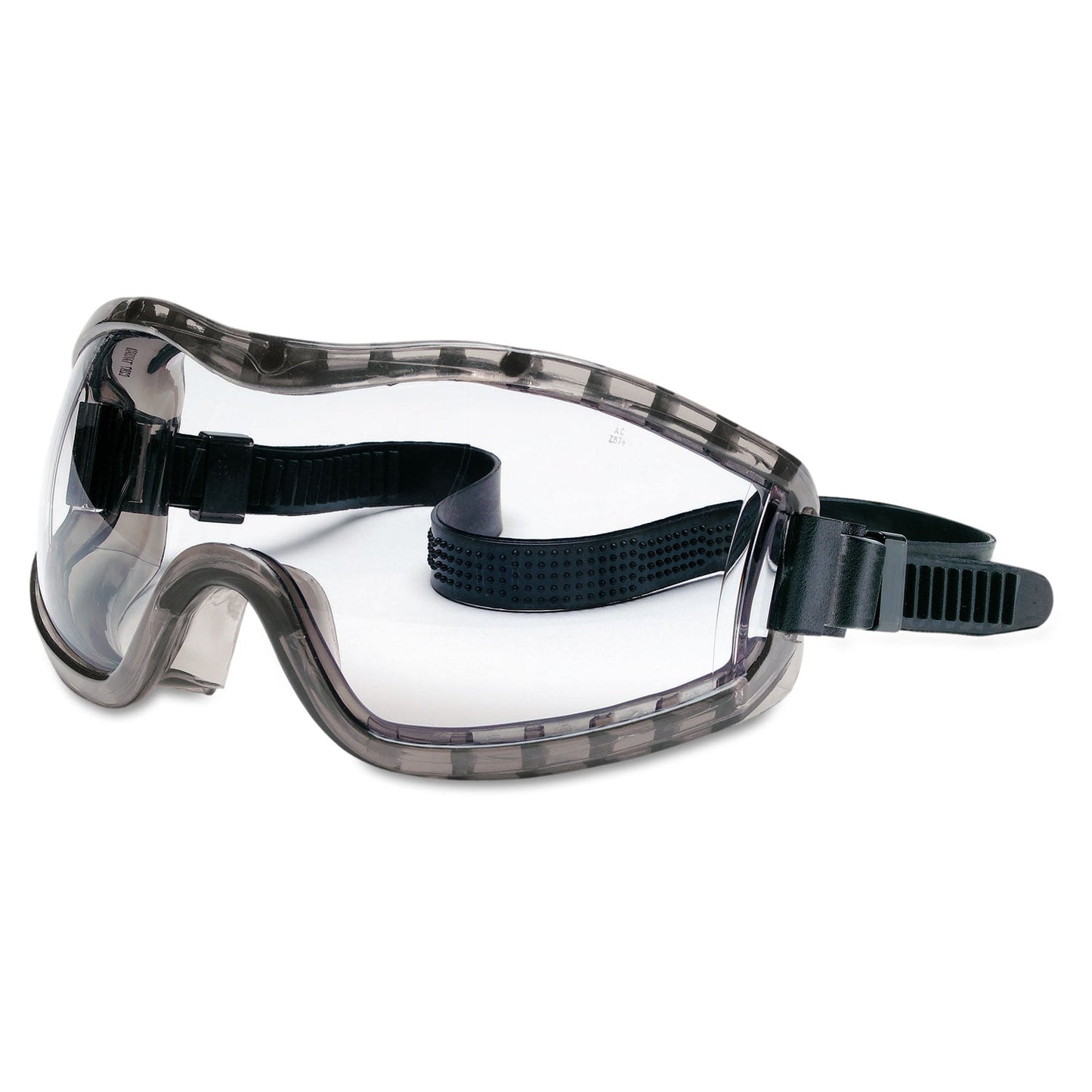 MCR Stryker Safety Goggles, Chemical Protection, Black Frame