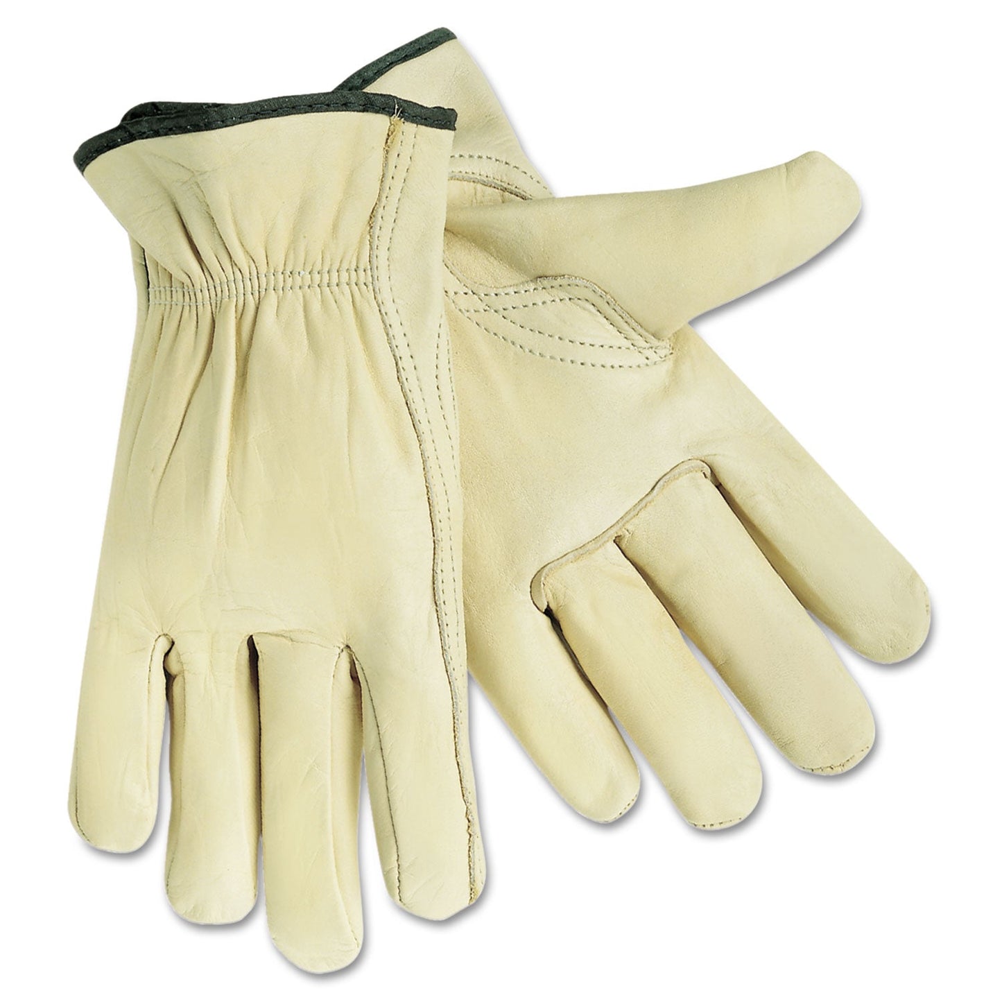 MCR Full Leather Cow Grain Gloves, X-Large, 1 Pair