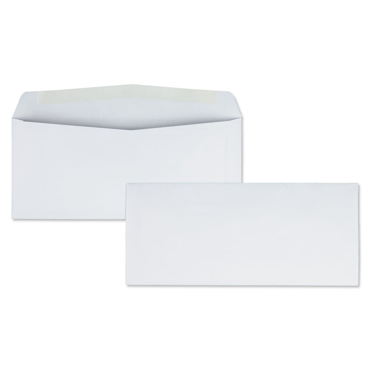 Quality Park Business Envelope, #10, Commercial Flap, Side Seam, Gummed Closure, 24 lb Bond Weight Paper, 4.13 x 9.5, White, 500/Box