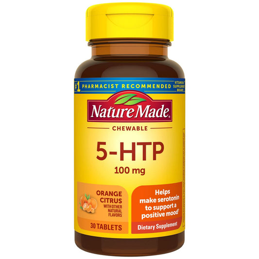 Nature Made 5 Htp, 100 Mg, Chewable, Tablets, Orange Citrus